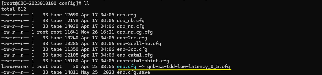 NR TDD Pattern Test 6 Config 01