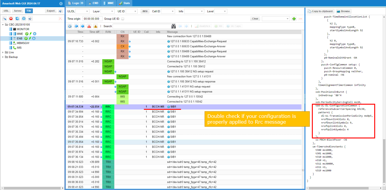 NR TDD Pattern Test 6 Run 02