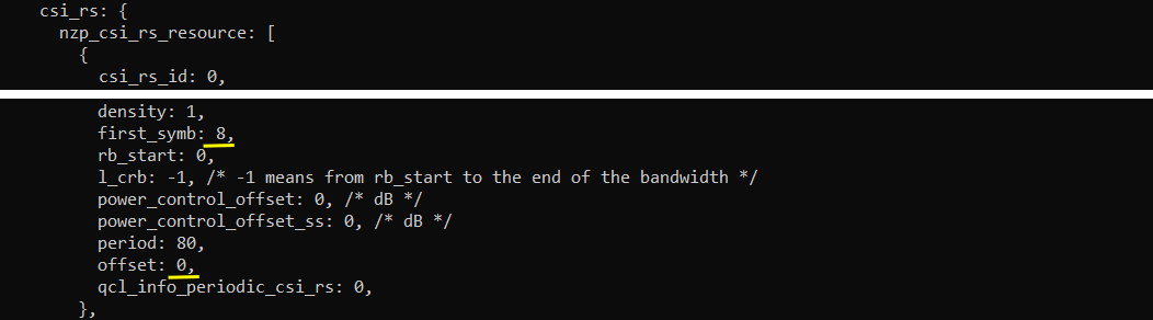 NR TDD Pattern Test 5 Config 04