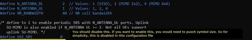 NR TDD Pattern Test 6 Config 02