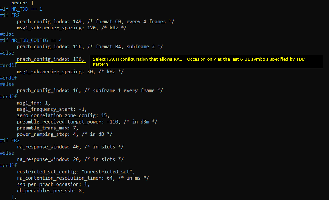 NR TDD Pattern Test 7 Config 04