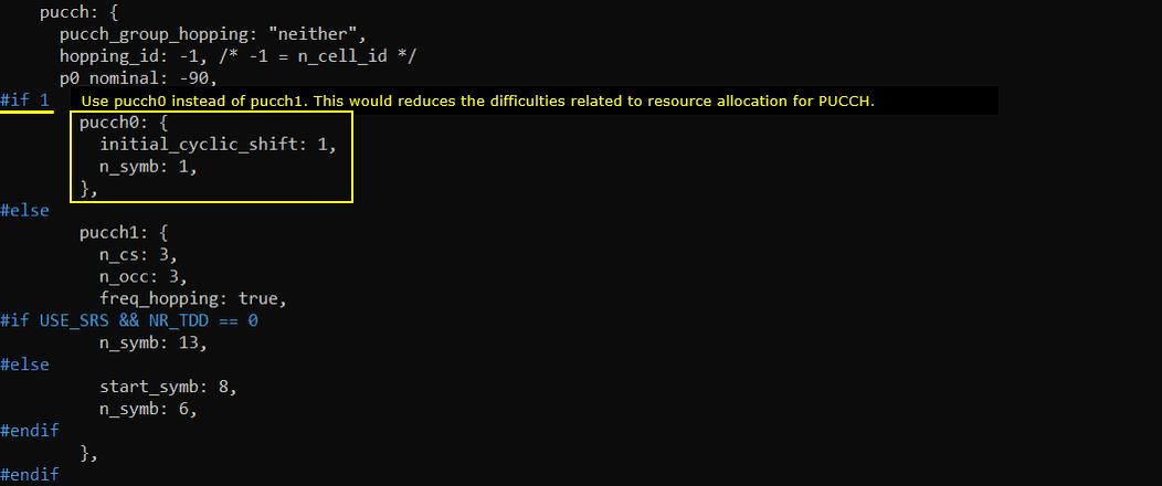 NR TDD Pattern Test 7 Config 05