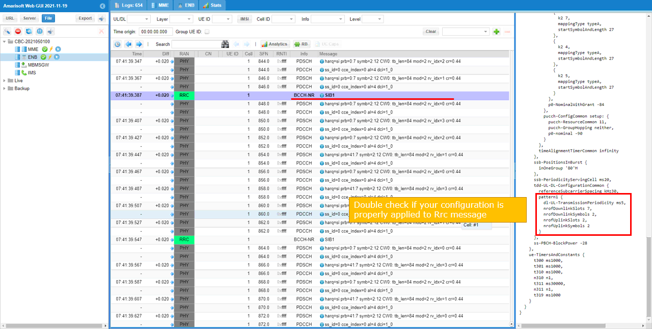 NR TDD Test 1 RunAndCheck 02