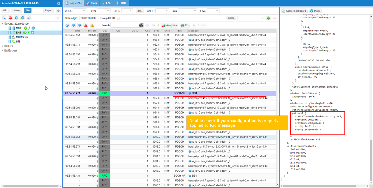 NR TDD Test 8 RunAndCheck 02