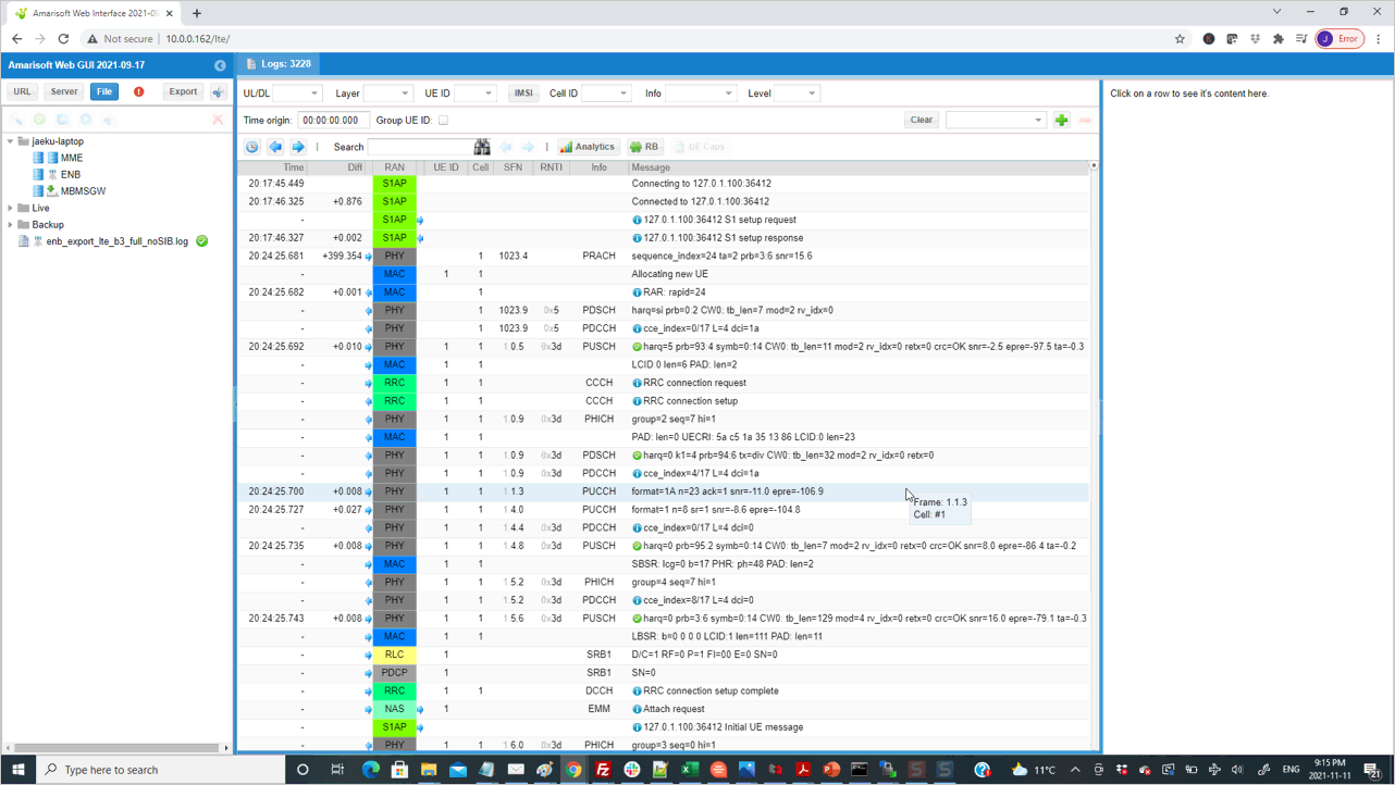 OutOfBox Lte Log Import 03