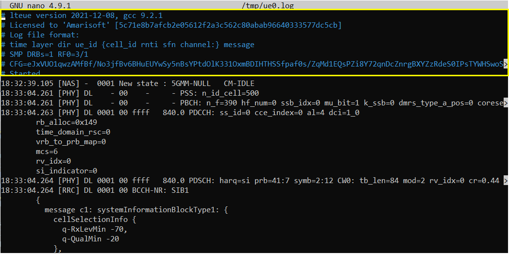 OutOfBox UeSim SA Attach Log 01