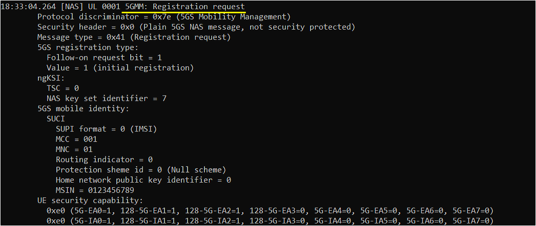 OutOfBox UeSim SA Attach Log 03