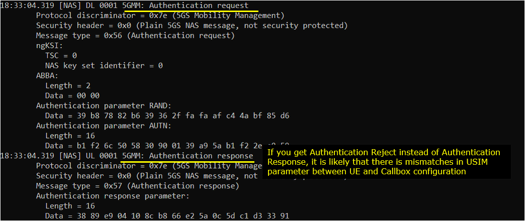 OutOfBox UeSim SA Attach Log 07