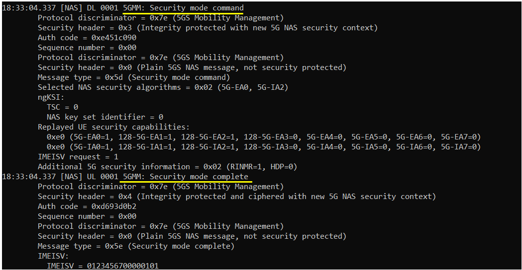 OutOfBox UeSim SA Attach Log 08