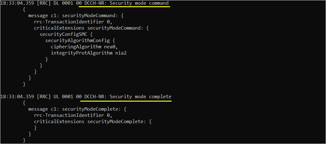 OutOfBox UeSim SA Attach Log 09