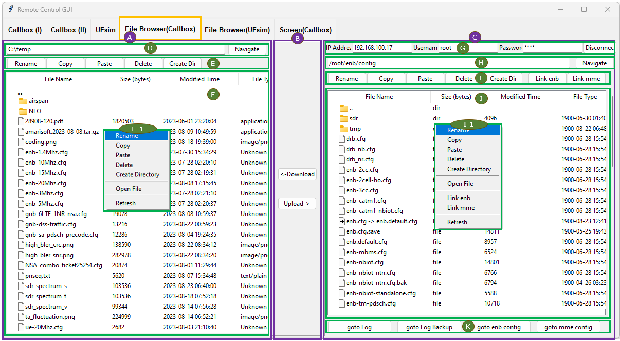 RemoteAPI GUI CodeDescription FileBrowser Callbox 01