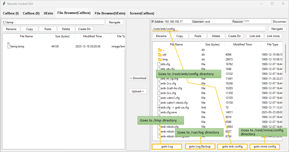 RemoteAPI GUI UserOperation FileBrowser Callbox 03