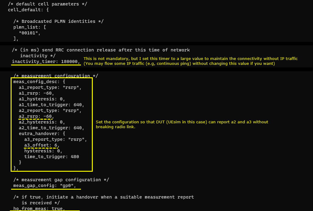 UESim LTE HO LL Test1 Config 07