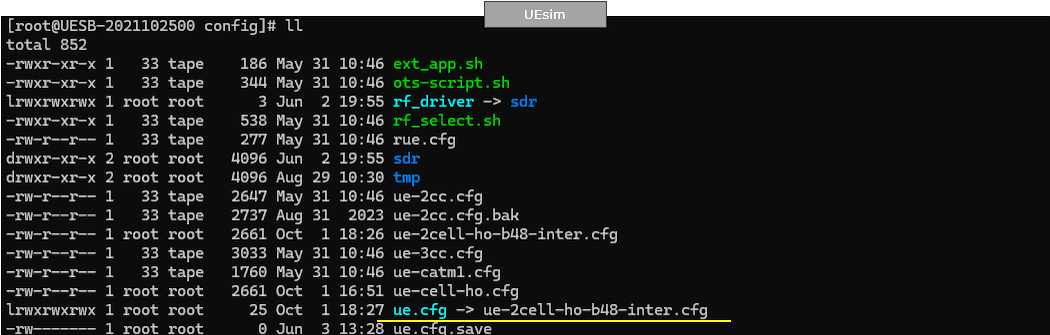 UESim LTE HO LL Test1 Config 03