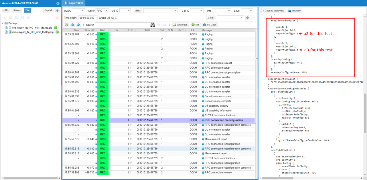 UESim LTE HO LL Test1 Log 03