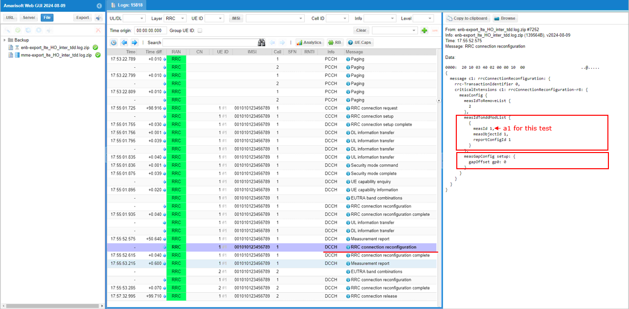 UESim LTE HO LL Test1 Log 05