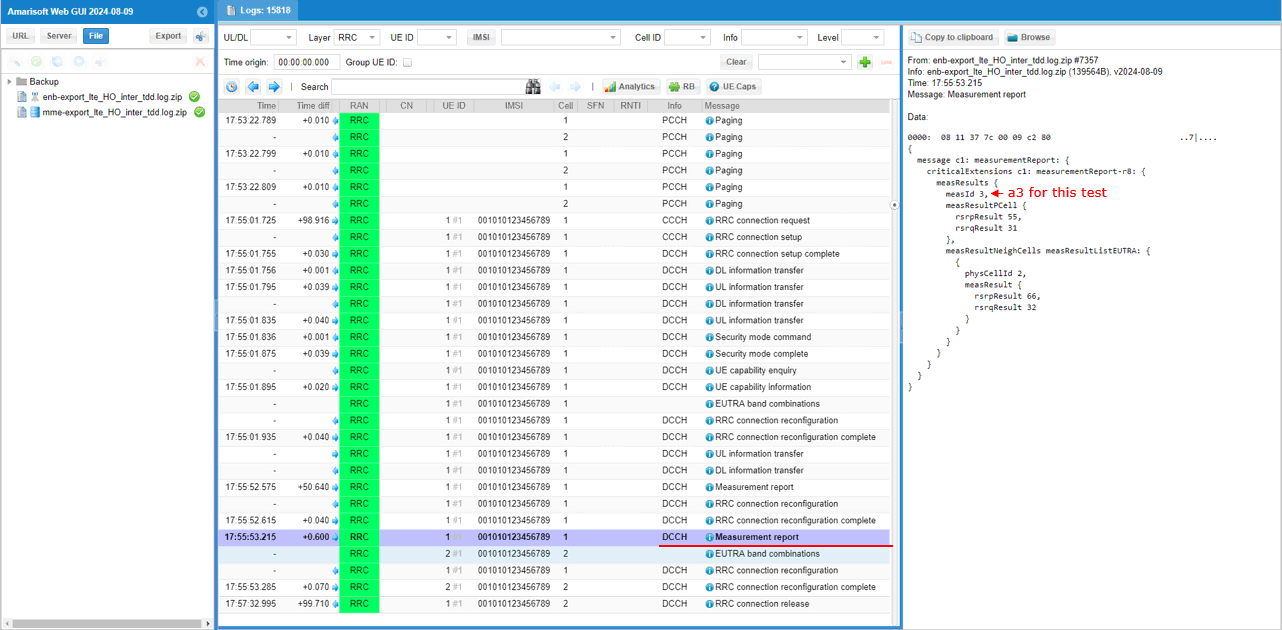 UESim LTE HO LL Test1 Log 06