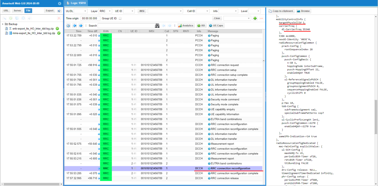 UESim LTE HO LL Test1 Log 07