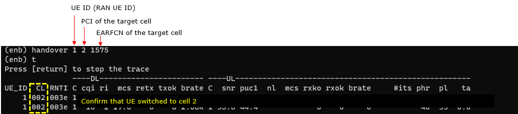 UESim LTE HO LL Tip TriggerInConsole 04