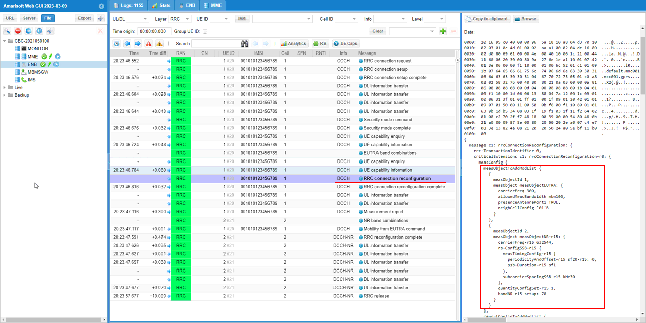 UESim LTE HO LN Test1 Log 01