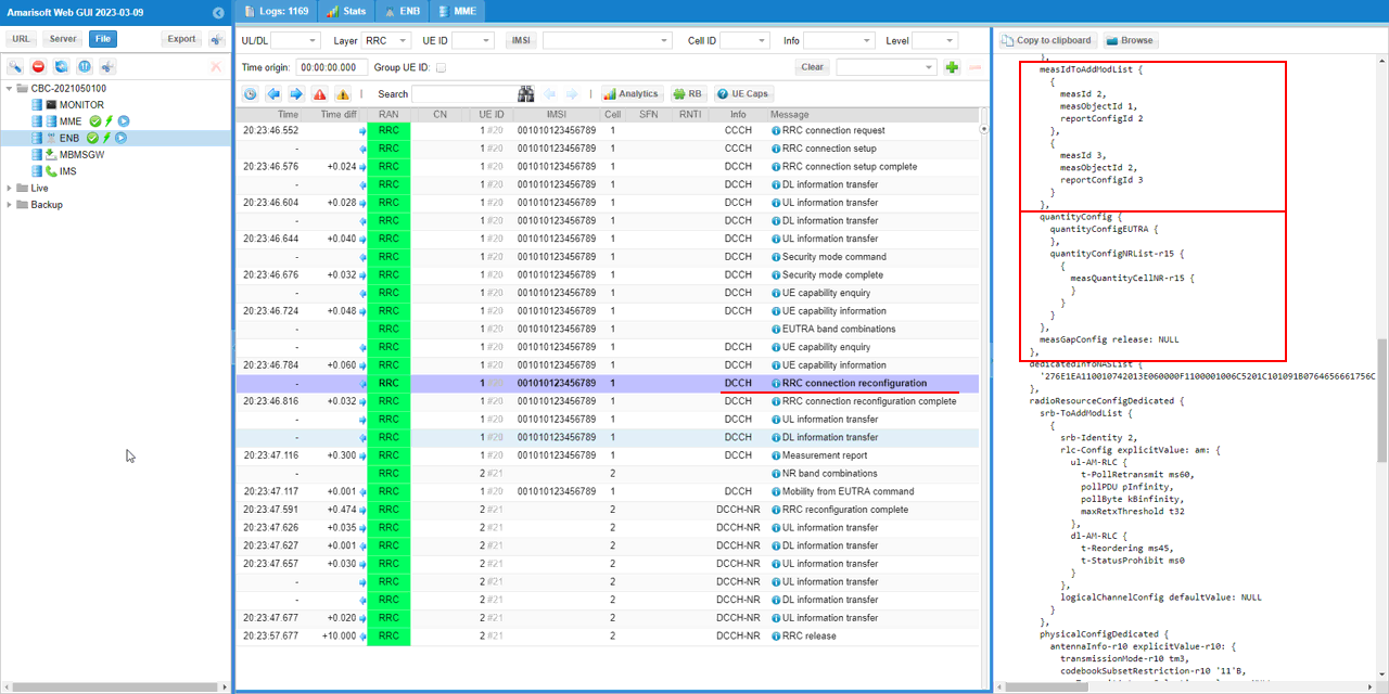 UESim LTE HO LN Test1 Log 03