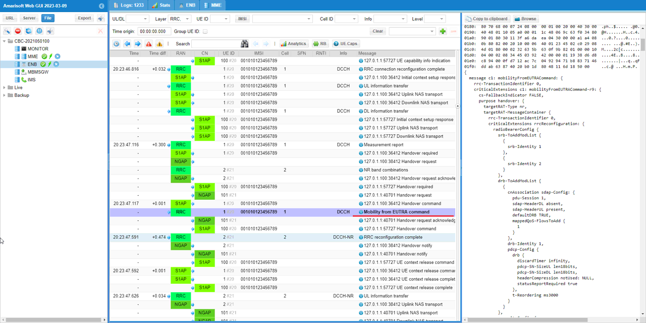 UESim LTE HO LN Test1 Log 09