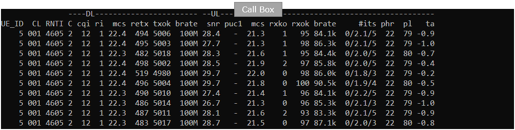 UESim NR SA CA Test 1 Run 07