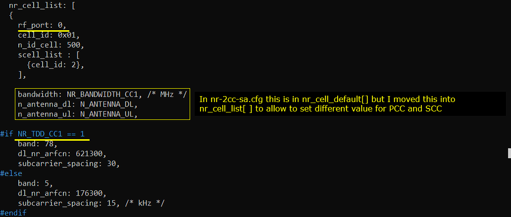 UESim NR SA CA Test 3 Config 04