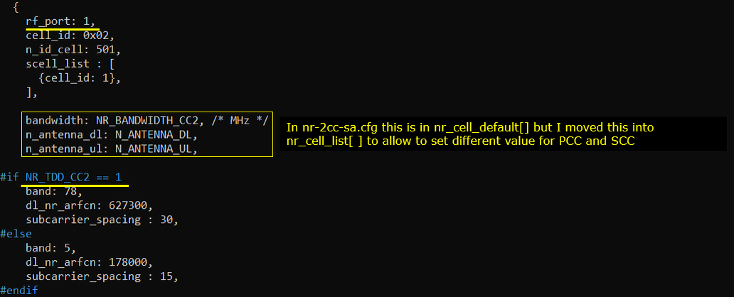 UESim NR SA CA Test 3 Config 08