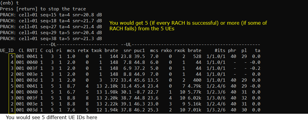 UEsim LTE MultiUE Run 03