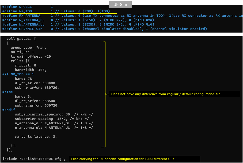 UEsim NR MultiUE Config 06