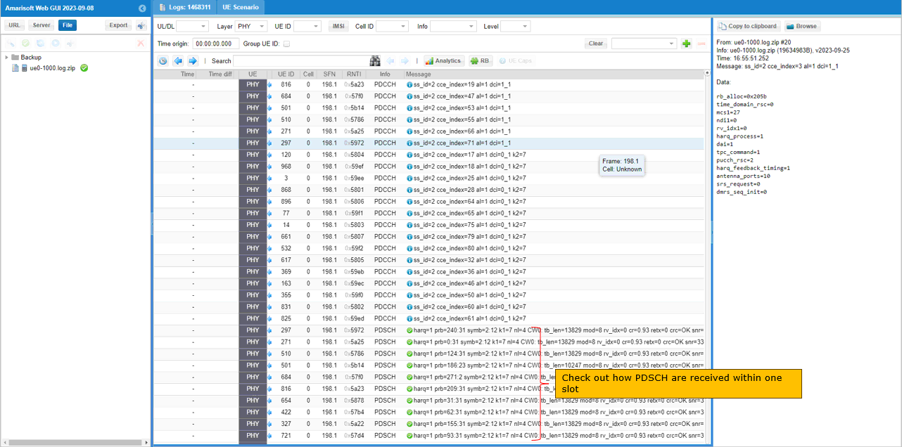 UEsim NR MultiUE Log 02